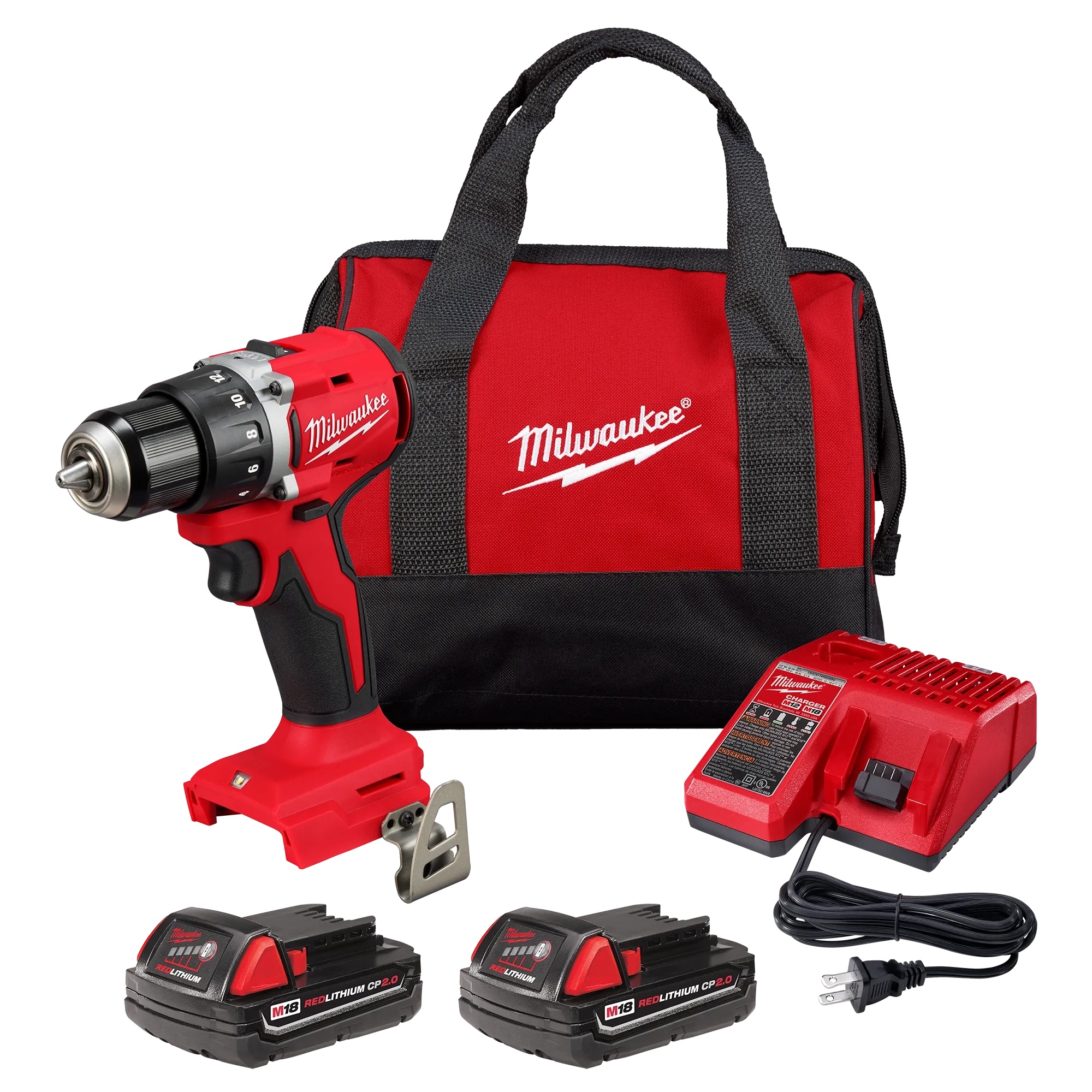 Picture of Milwaukee Electric Tool 3601-22CT Milwaukee Electric Tool M18™ Compact Brushless 1/2" Drill/Driver Kit
